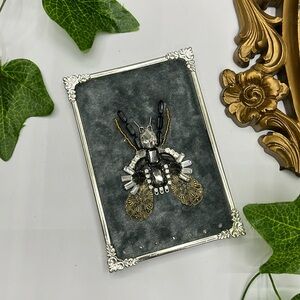 Insect Oddity Art Upcycled Vintage